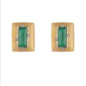 Alexis Bittar Clip Earrings Metallic Retro Gold